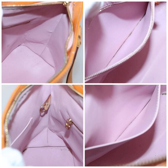 LOUIS VUITTON Monogram Vernis Houston Bag Marshmallow Pink M91302 LV Auth BA3921 - Picture 15 of 16